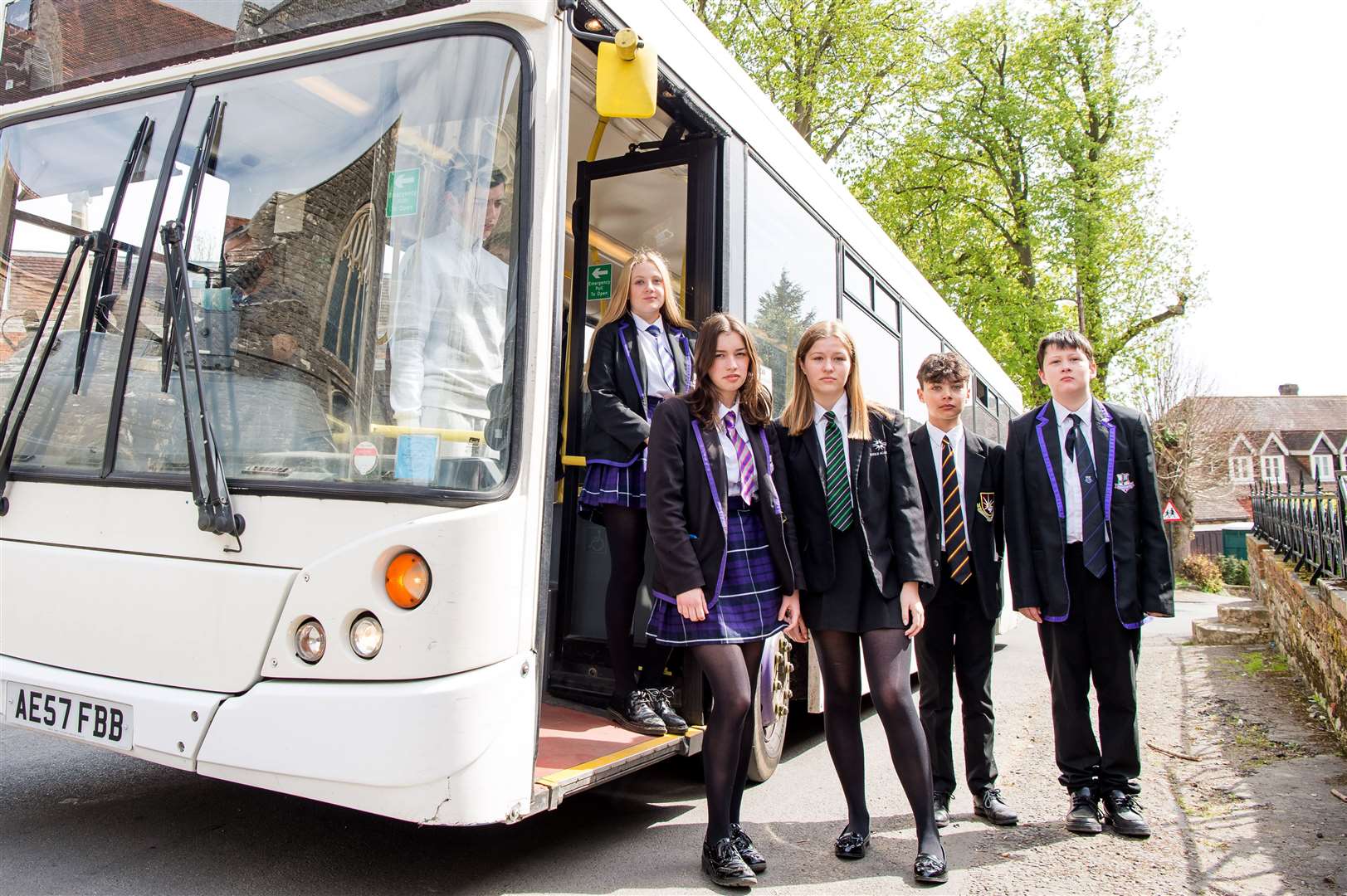 The Go Coach route from Edenbridge to Ide Hill, transports pupils to and from several schools in Sevenoaks