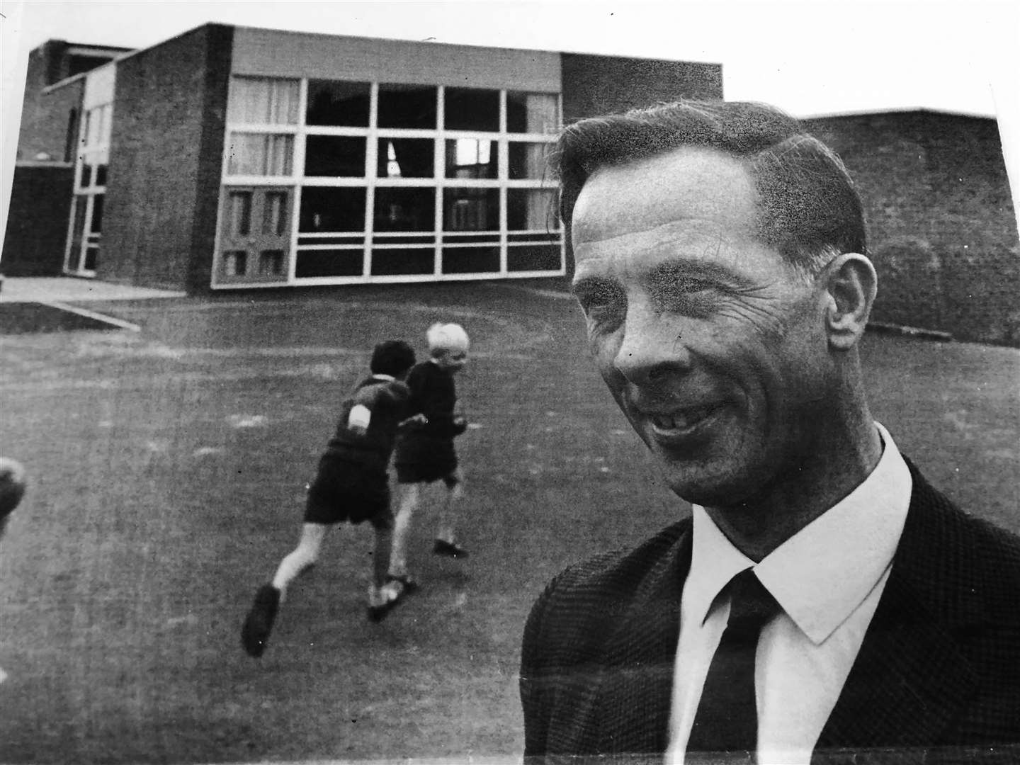 Fleetdown Primary School's first headteache0r, Mr Davis, in 1967. (939518)