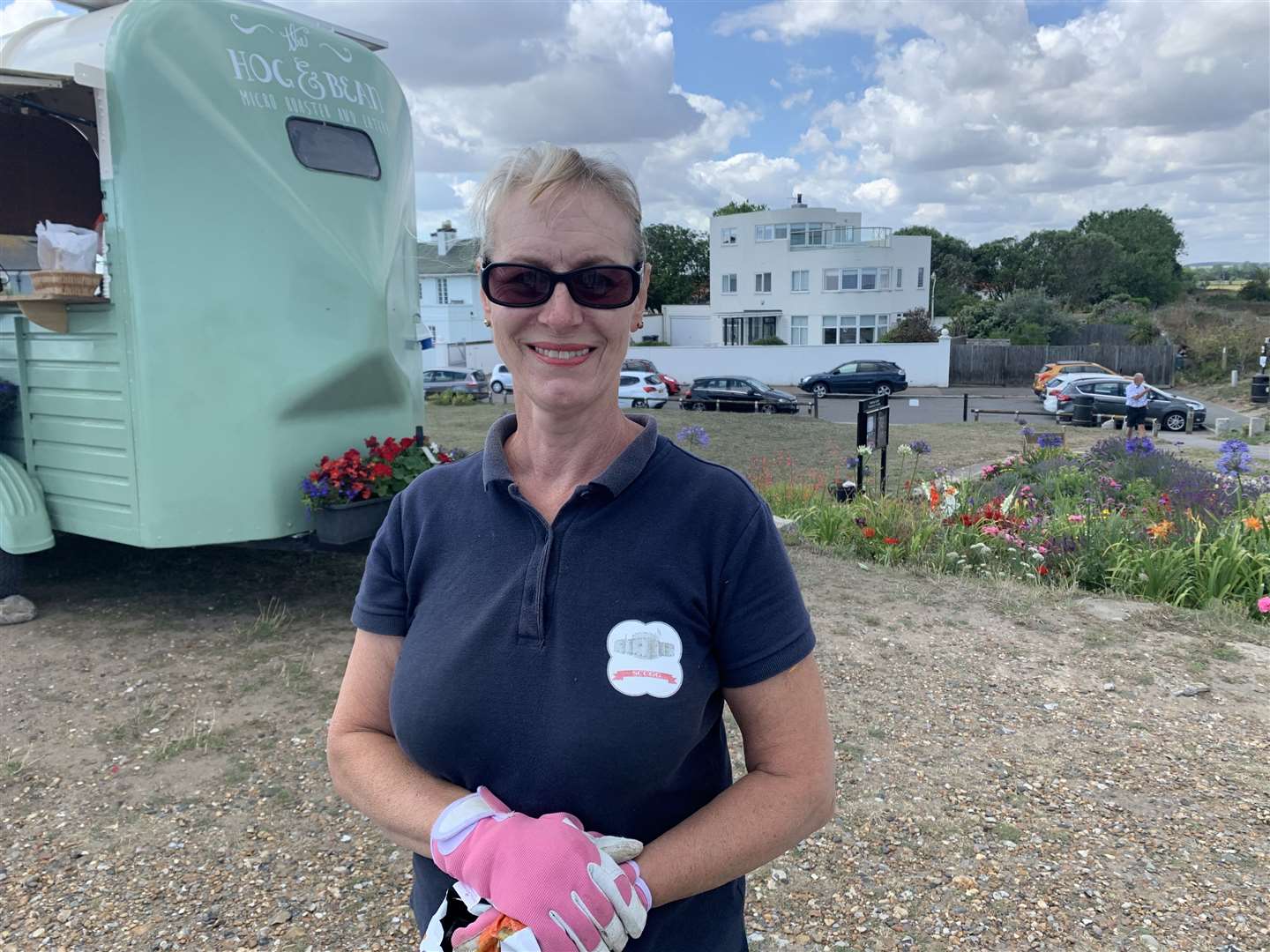 Head volunteer gardener Linda Ford has backed the mobile vendor