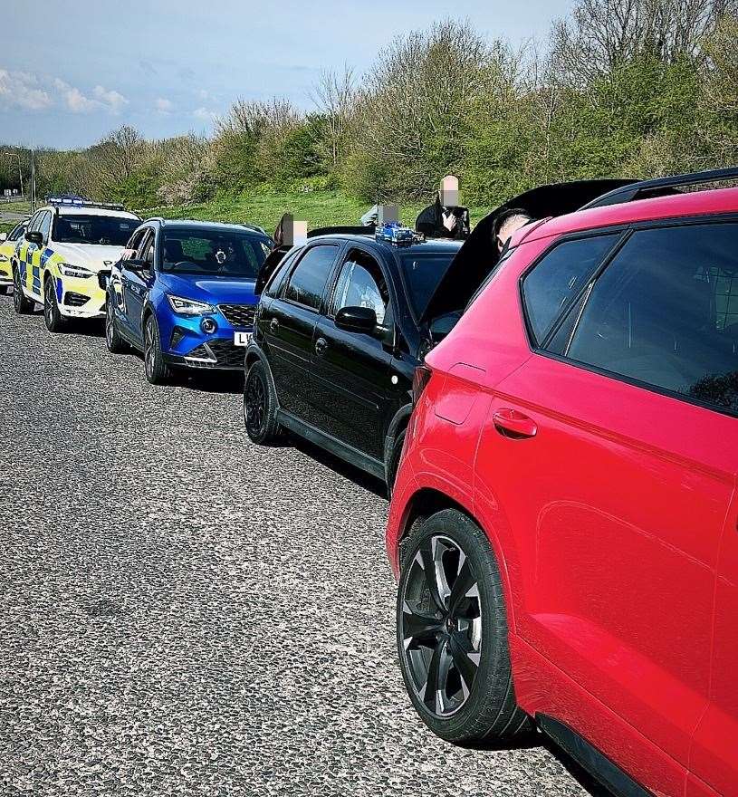 Police used specialist tactics to bring the vehicle to a standstill on Sheppey