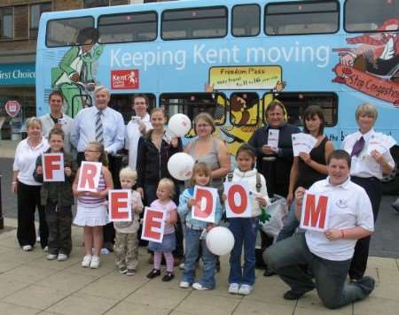 The launch of the Freedom bus pass for young people