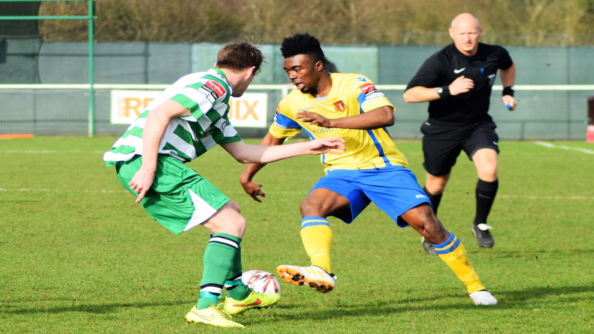 Sittingbourne's Keanu Williams made an instant impact for his new side Picture: Ken Medwyn
