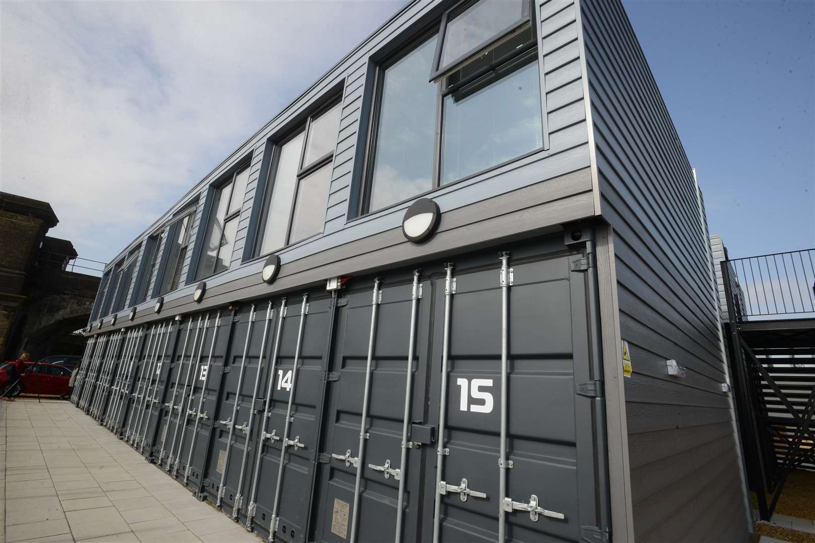 The Innovation Studios in Strood are offices built on top of shipping containers. Picture: Gary Browne