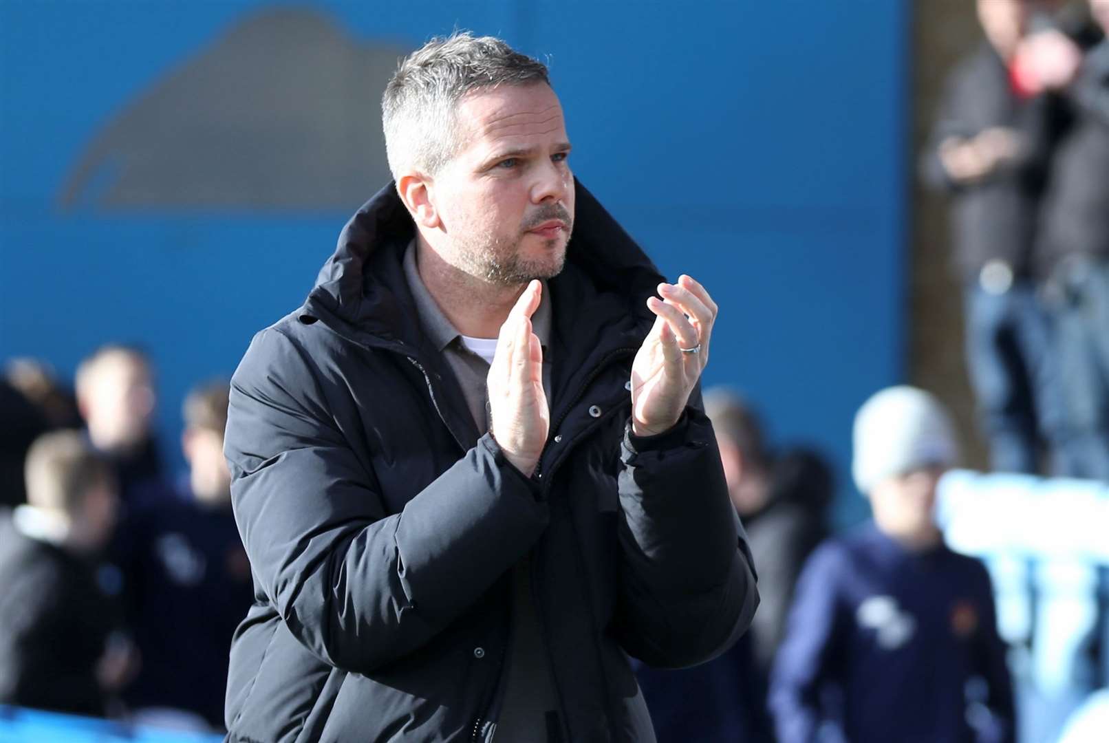 Gillingham head coach Stephen Clemence enjoyed watching his side go toe-to-toe with Wrexham and win Picture: @Julian_KPI