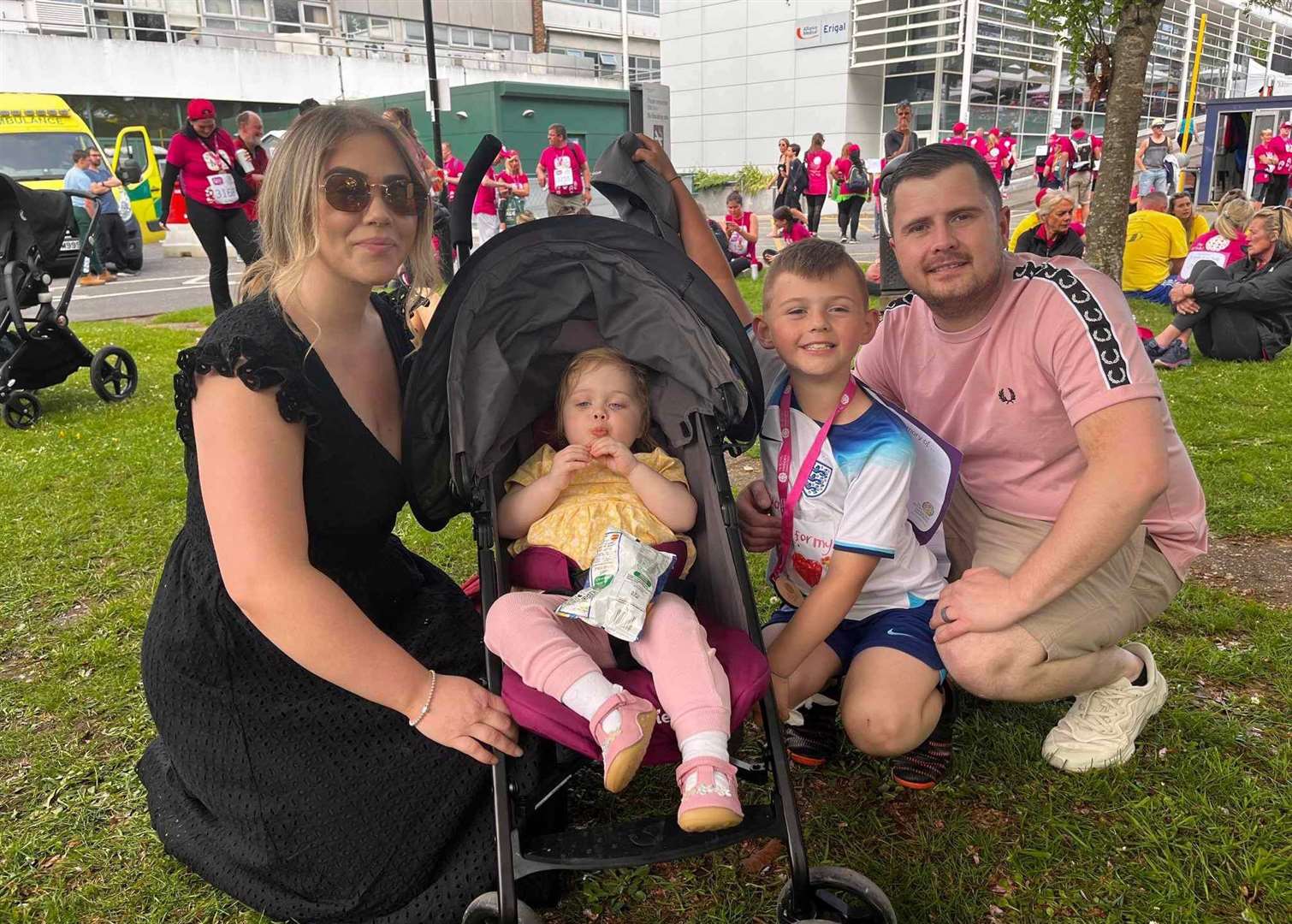 From left: Chloe, Florence, Freddie and Jack Entwistle from Gillingham