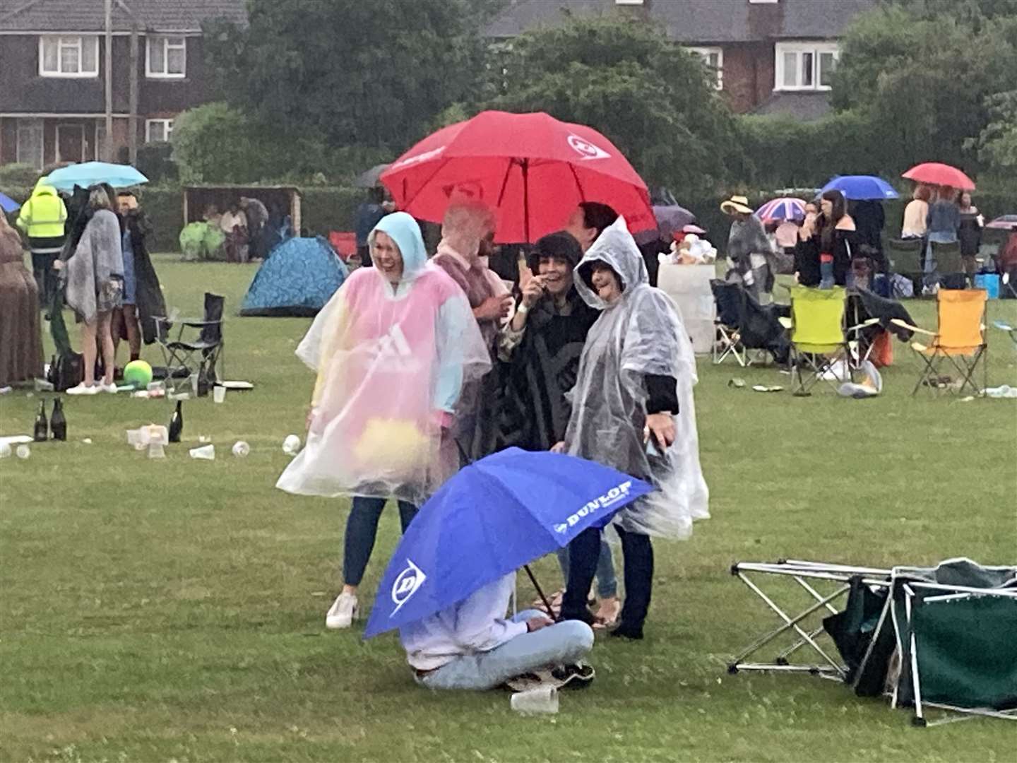Rain almost stopped play at Sittingbourne's Party in the Park