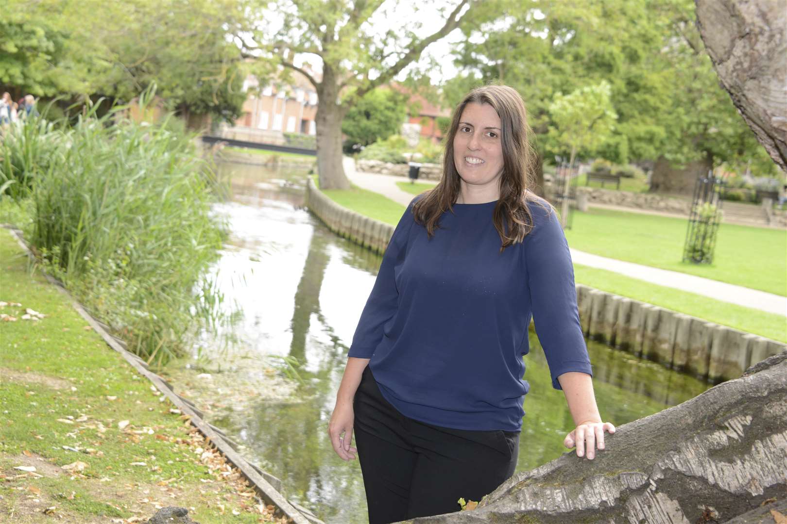 Canterbury City Council's new parks development officer Sadie Williams in Westgate Gardens. (3694419)