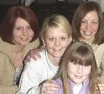 BIZARRE PROBLEM: Kelly Foskett, top right, with Maxine and Tina and her daughter, Leanne. Picture: BARRY CRAYFORD