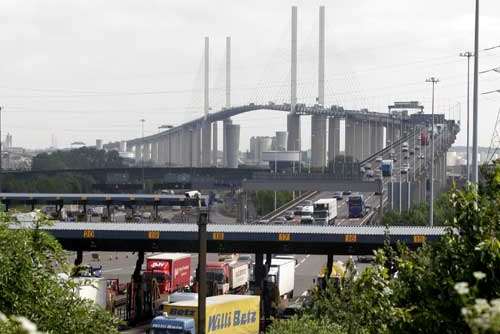 An accident in which a lorry hit a horse led to delays on the Dartford Crossing. Library image
