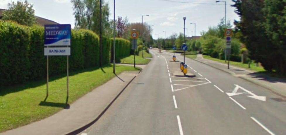 Lower Rainham Road connects Medway to the A2. Picture: Google