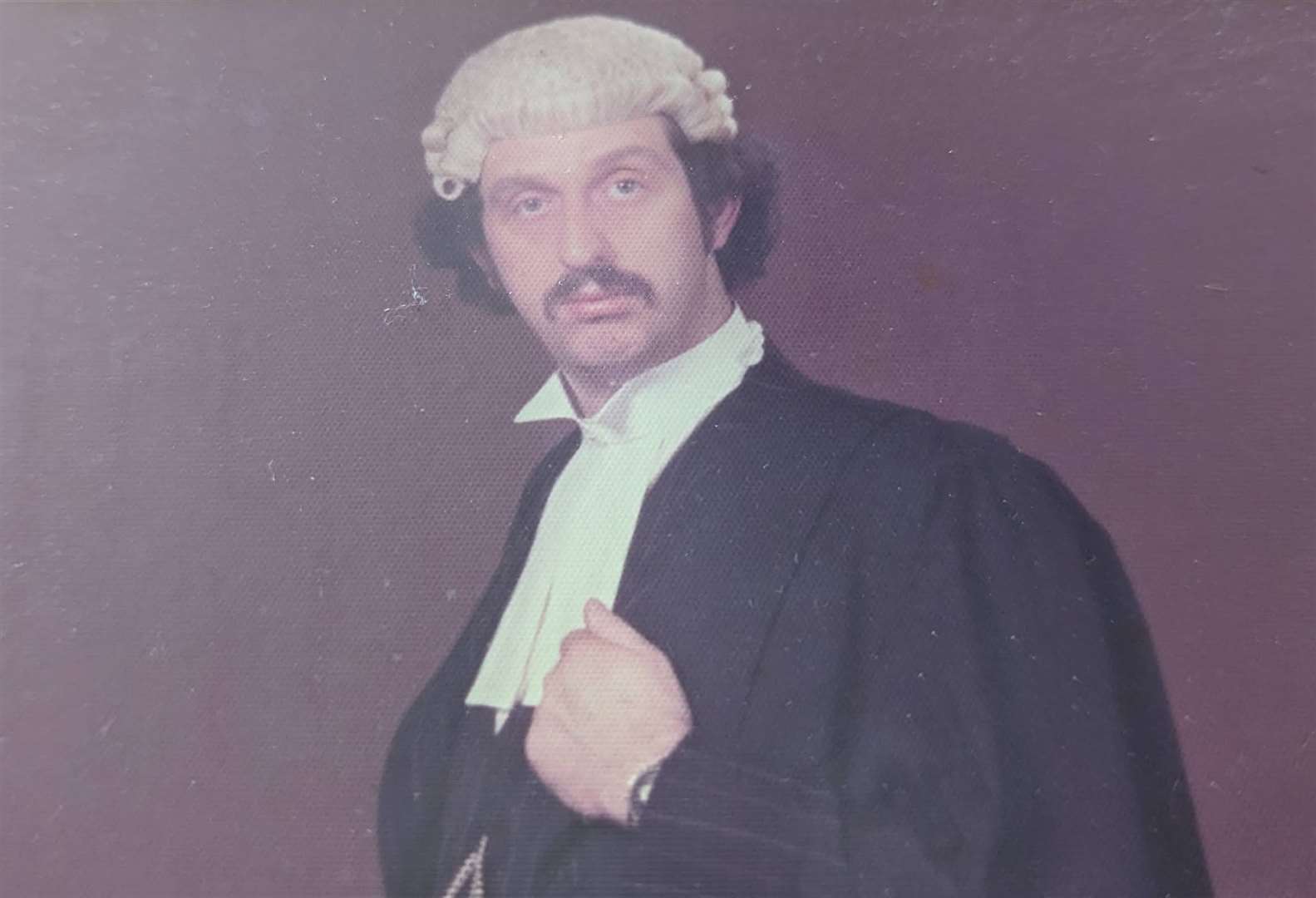 Ben Conlon pictured in his barrister's robes after being called to the Bar in the 1970s. Picture: Ben Conlon