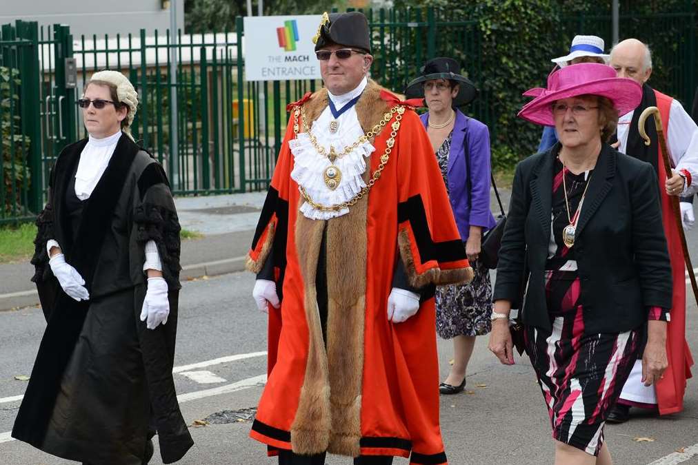 New Romney Mayor Roger Joynes, the current Cinque Ports Speaker, at the Speaker's Day parade.