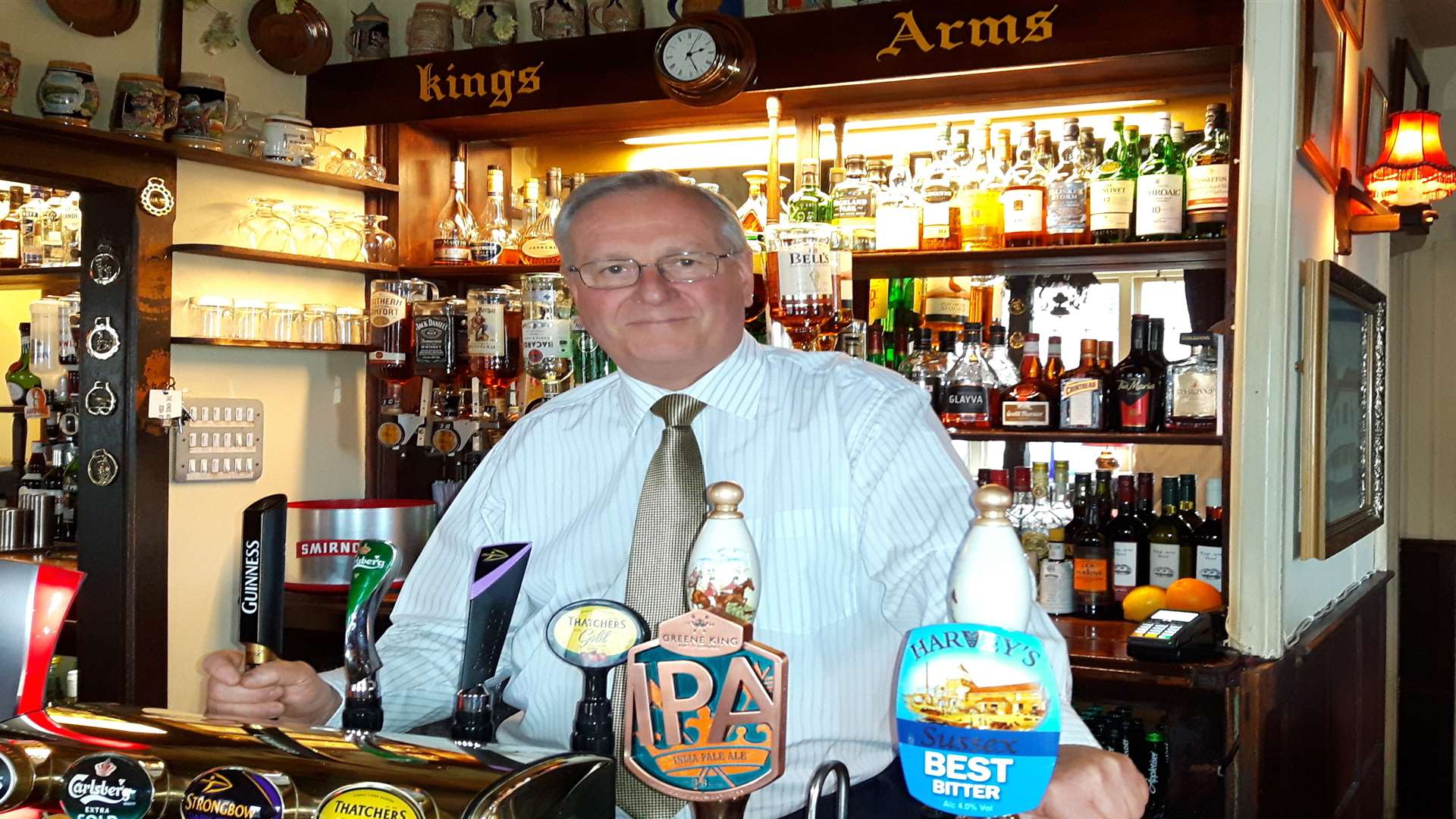 Landlord of The King's Arms, Richard Beard, has already sold every room in the hotel despite the event being three years away