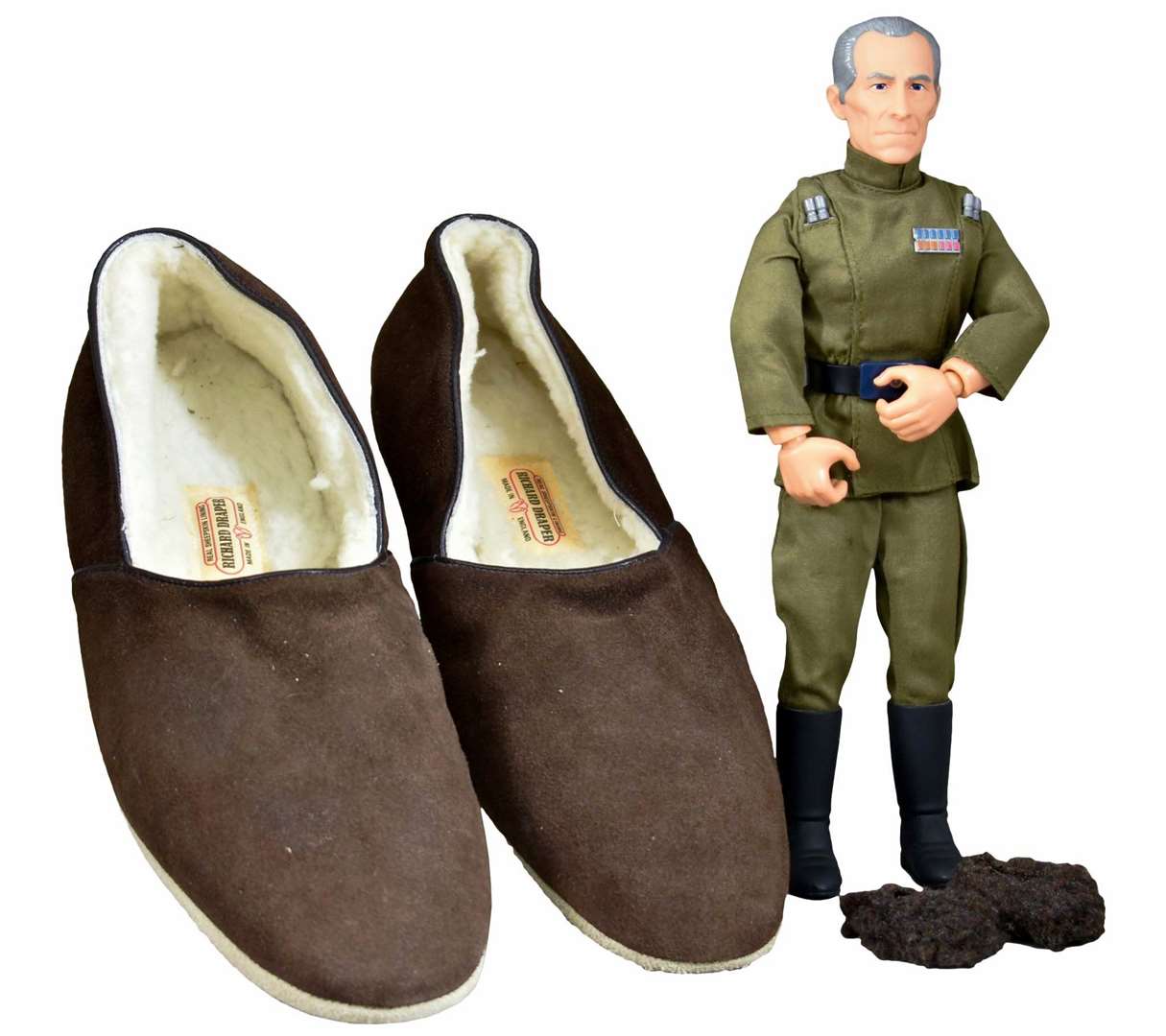 Slippers and a model made for Cushing by the props department of Star Wars was a star lot, but did not sell