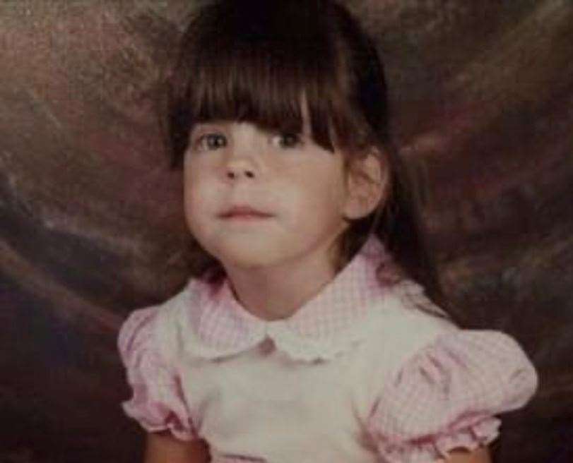 Claire pictured at age four, before she lost her hearing. Picture: Claire Killacky