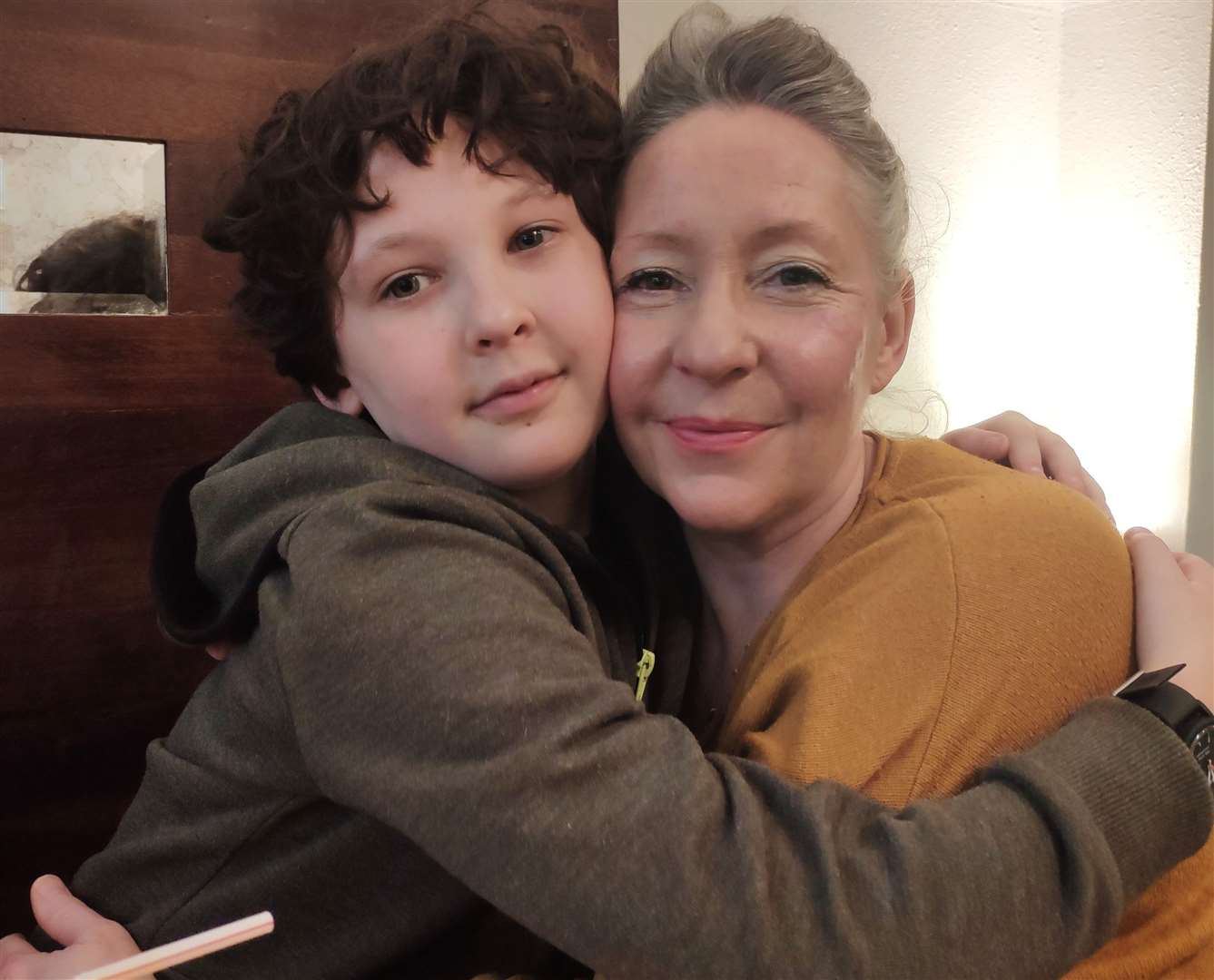 Alison Dilnutt, from Whitstable, with her son Caleb, 11. Picture: Alison Dilnutt
