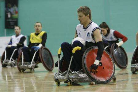Wheelchair rugby - Steve Brown from Sittingbourne.