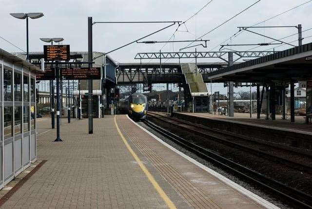 High Speed and Eurostar services will not stop in Ashford while work is carried out to improve the tracks