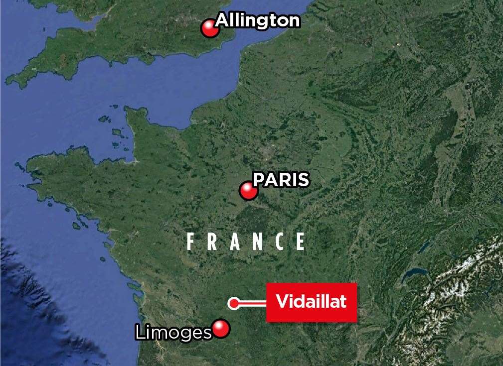 Where Heidi and Anthony Muir moved to in France. Picture: Google Earth