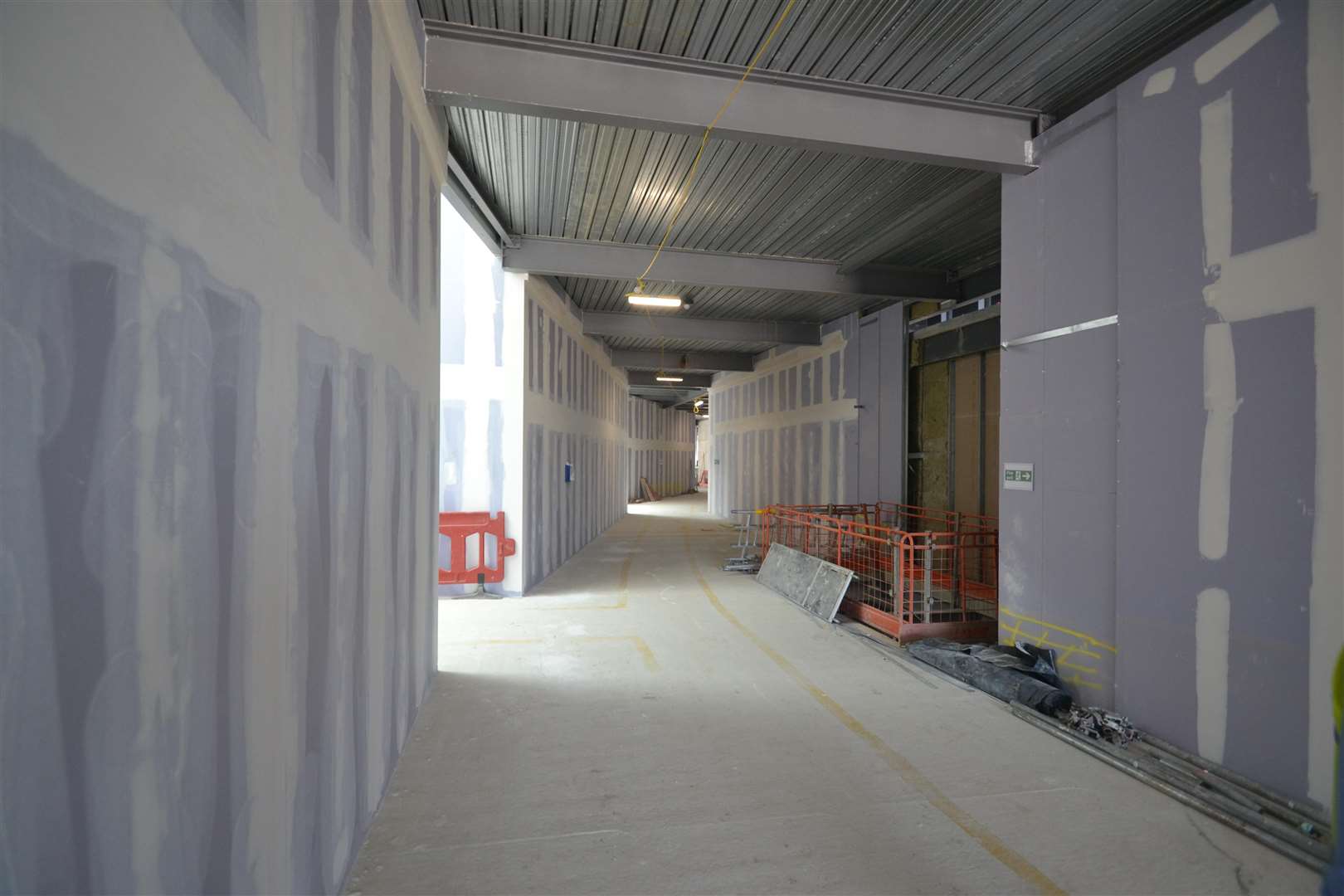 A corridor leading to the cinema screens. Picture: Steve Salter