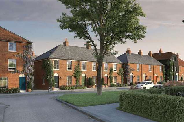 The Duchy of Cornwall's vision for its new housing estate in Faversham. Pic: Duchy of Cornwall