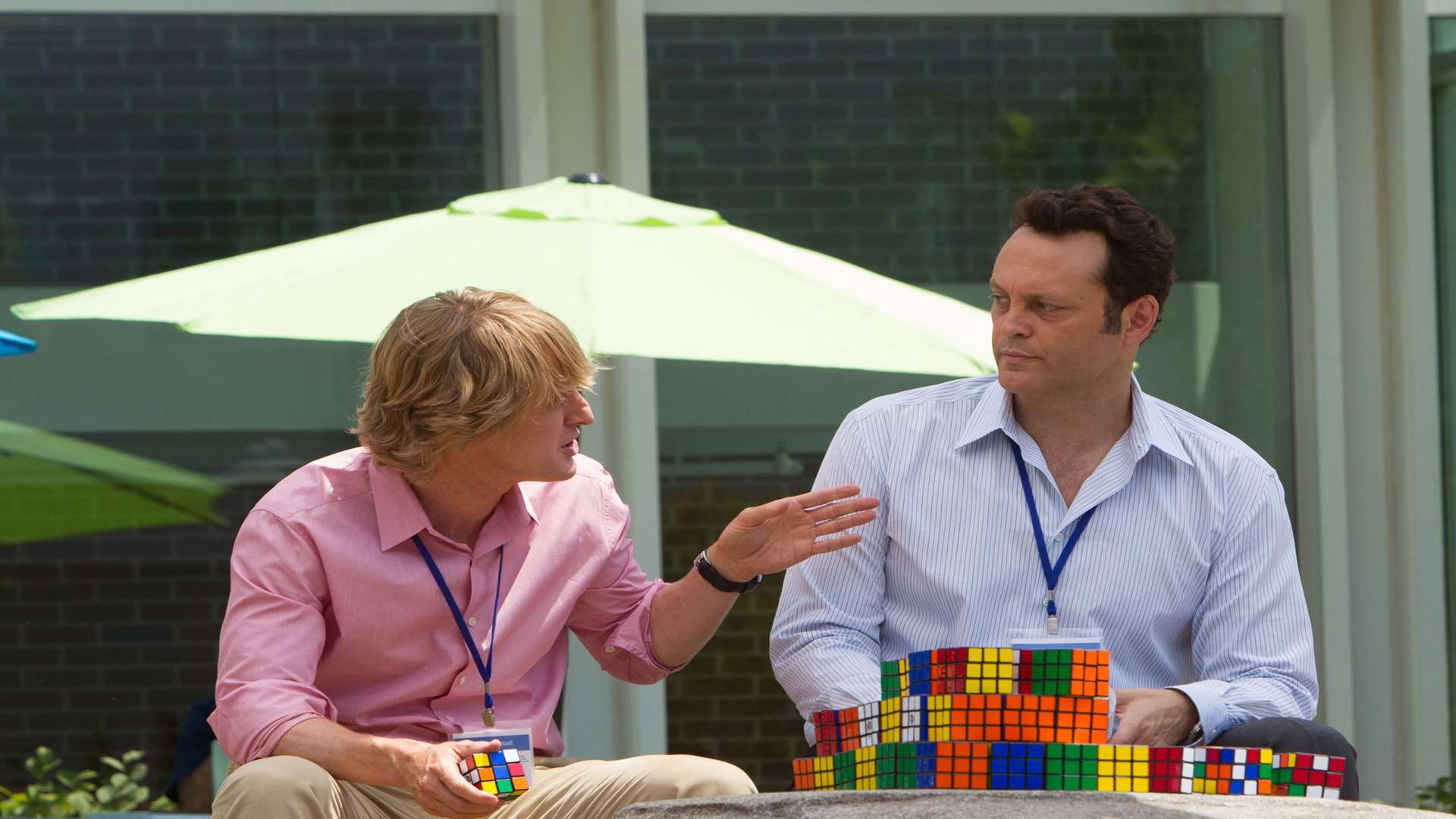 Vince Vaughn as Billy McMahon and Owen Wilson as Nick Campbell in The Internship. Picture: PA Photo/Fox UK.