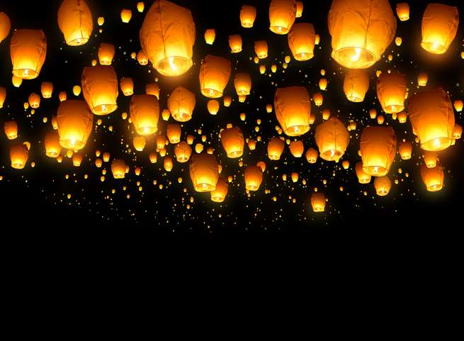 Chinese lanterns will also be banned. Picture: Getty Images