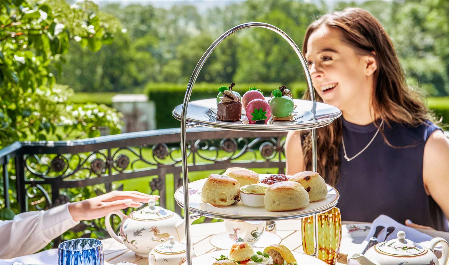Treat Mum to a Mother’s Day afternoon tea at Port Lympne. Picture: Aspinall Foundation