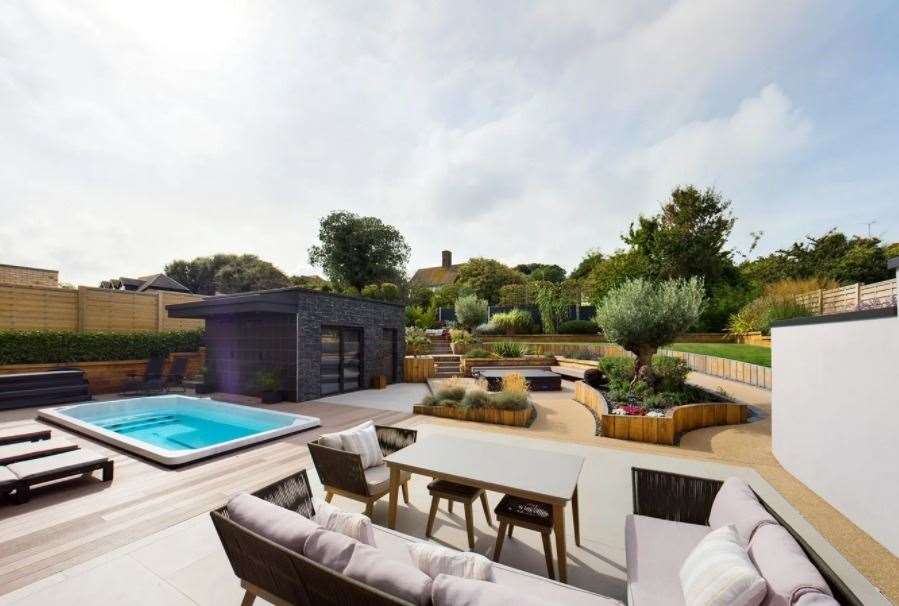There is a spa swimming pool at the house in Broadstairs Picture: Terence Painter estate agents