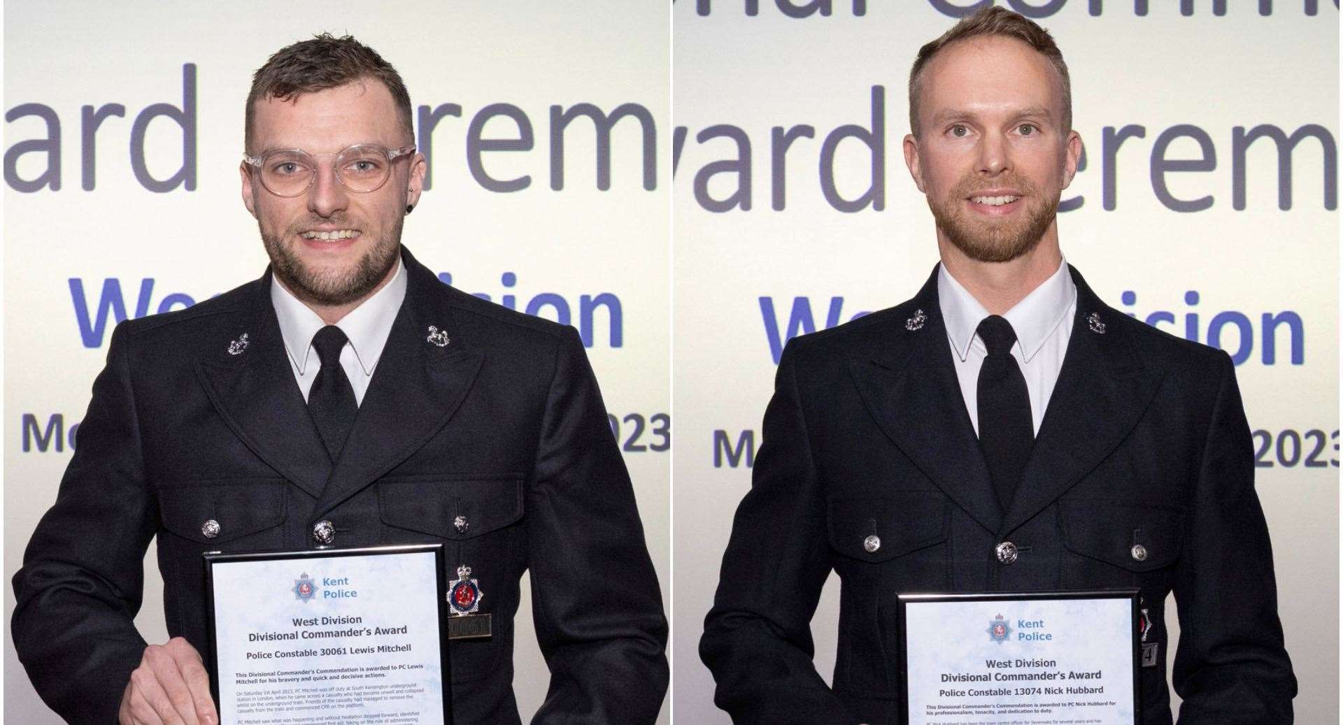 PC Lewis Mitchell and PC Nick Hubbard