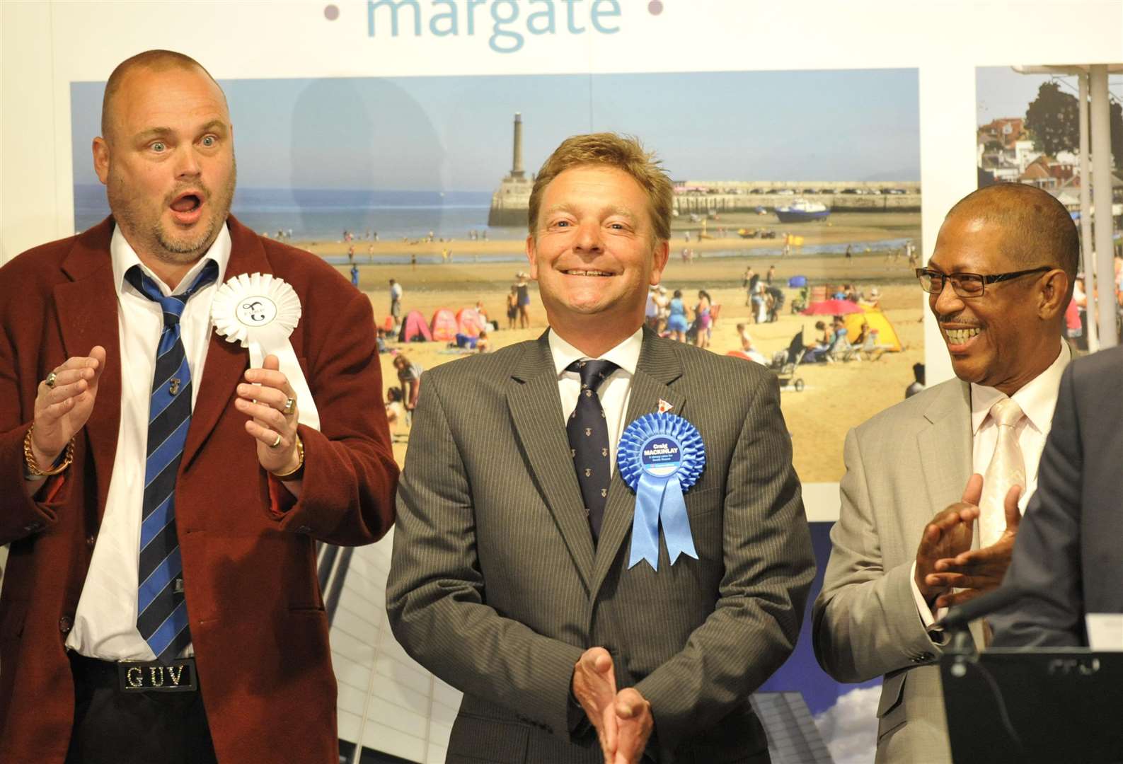 Craig Mackinlay at the election count at The Winter Gardens in Margate