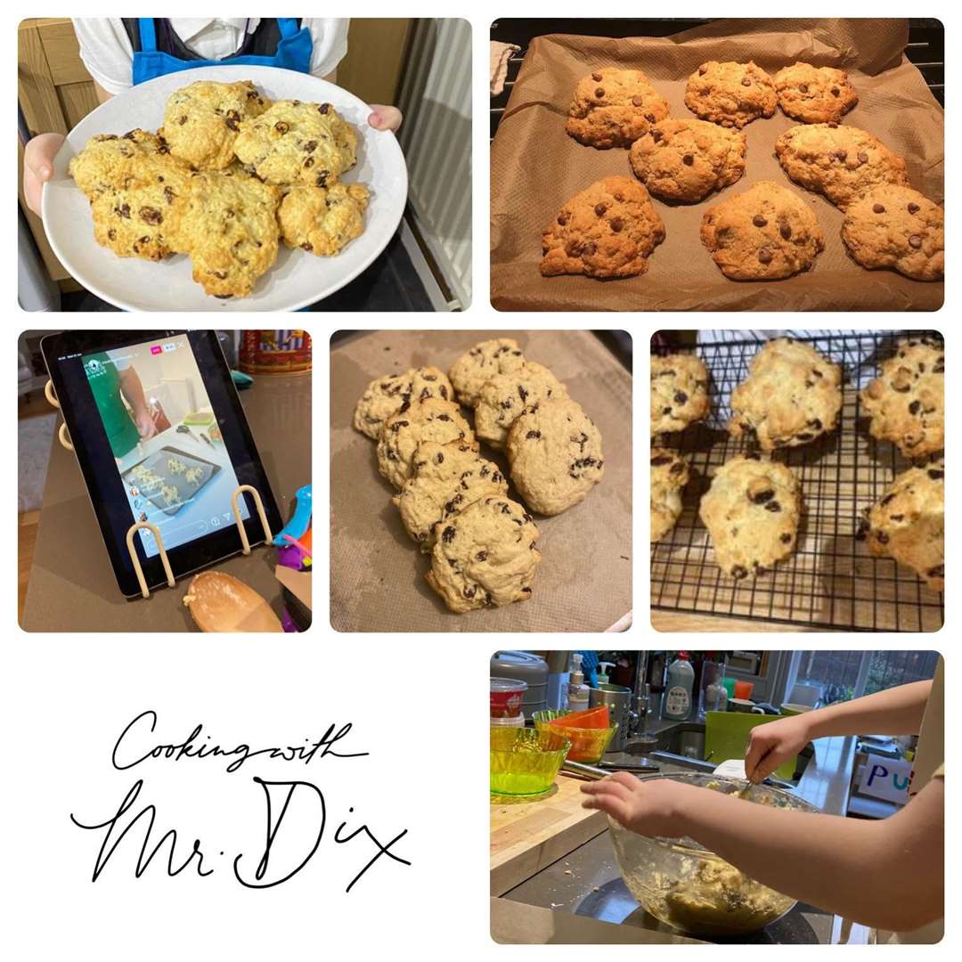Cookies baked by Mr Dix and his followers. Picture: Cooking with Mr Dix