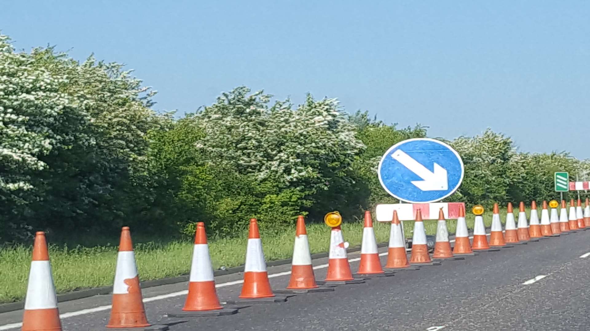 Roadworks on the Thanet Way have sparked delays