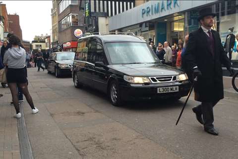 The procession passed through Maidstone town centre