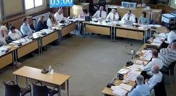 A scene from the planning committee meeting