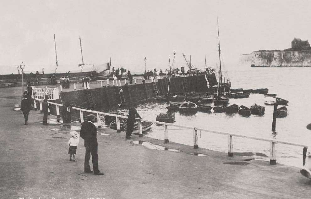 Broadstairs Pier photographed before 1914