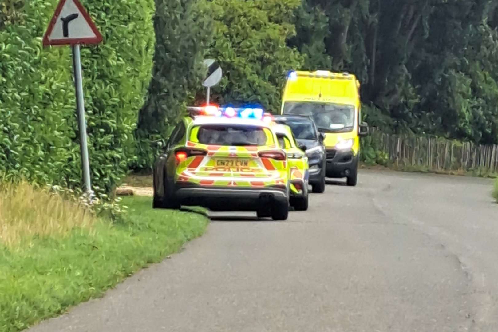 Emergency services have been called to a house in Rolvenden, near Tenterden