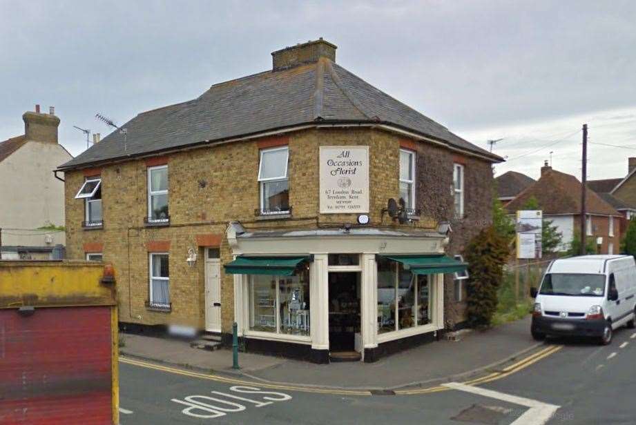 Before it was Teynham Cutz the property was a florist in 2009. Picture: Google Maps