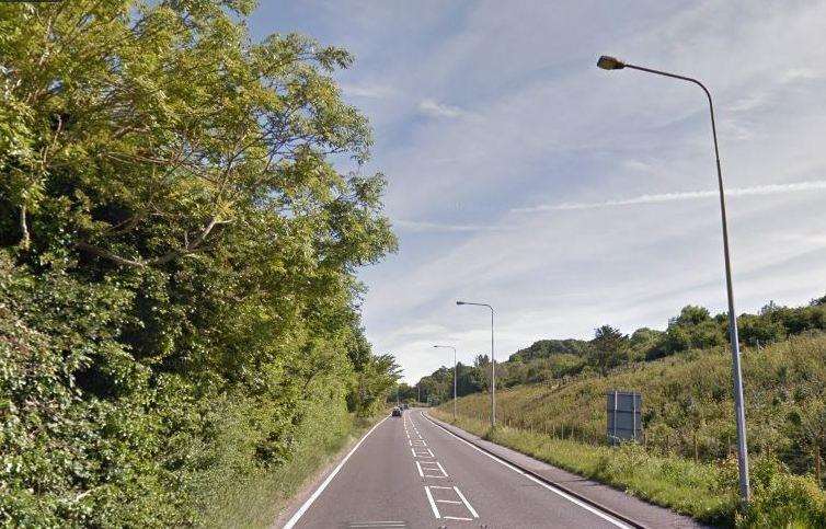 The incident is blocking the A256. Picture: Google Street View (4368602)