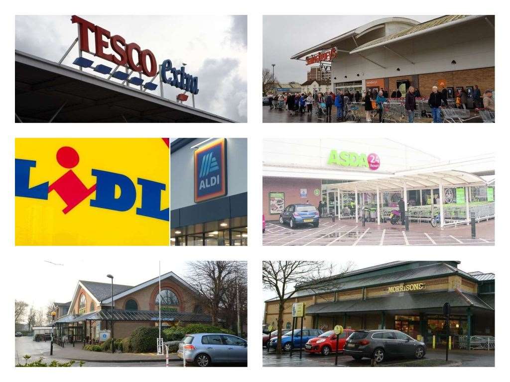 The seven biggest supermarkets have been ranked