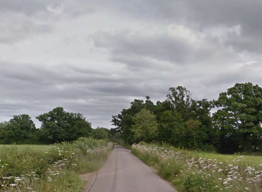The collision happened in Common Road, Hadlow. Picture: Google