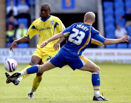 Dennis Oli last played for the Gills in the heavy defeat at Shrewsbury