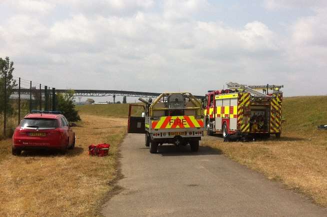 Specialist fire crews were called to the animal rescue