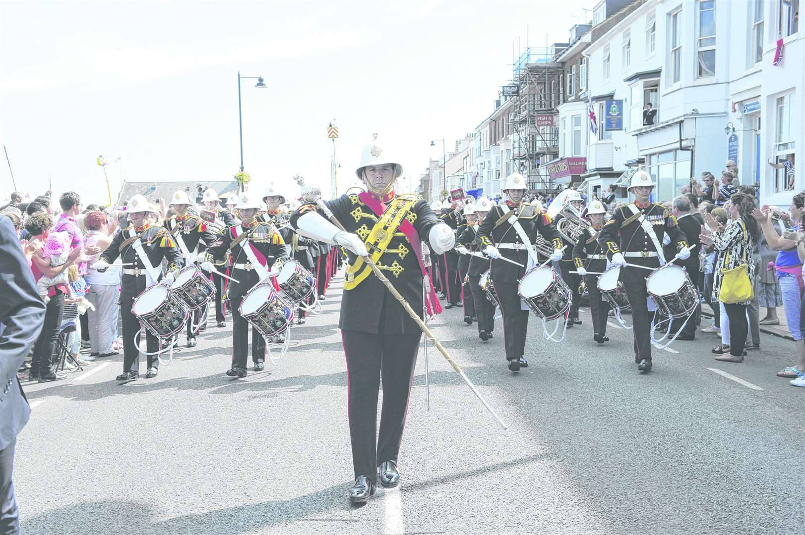 The marching band happens on special anniversaries. Picture: Tony Flashman