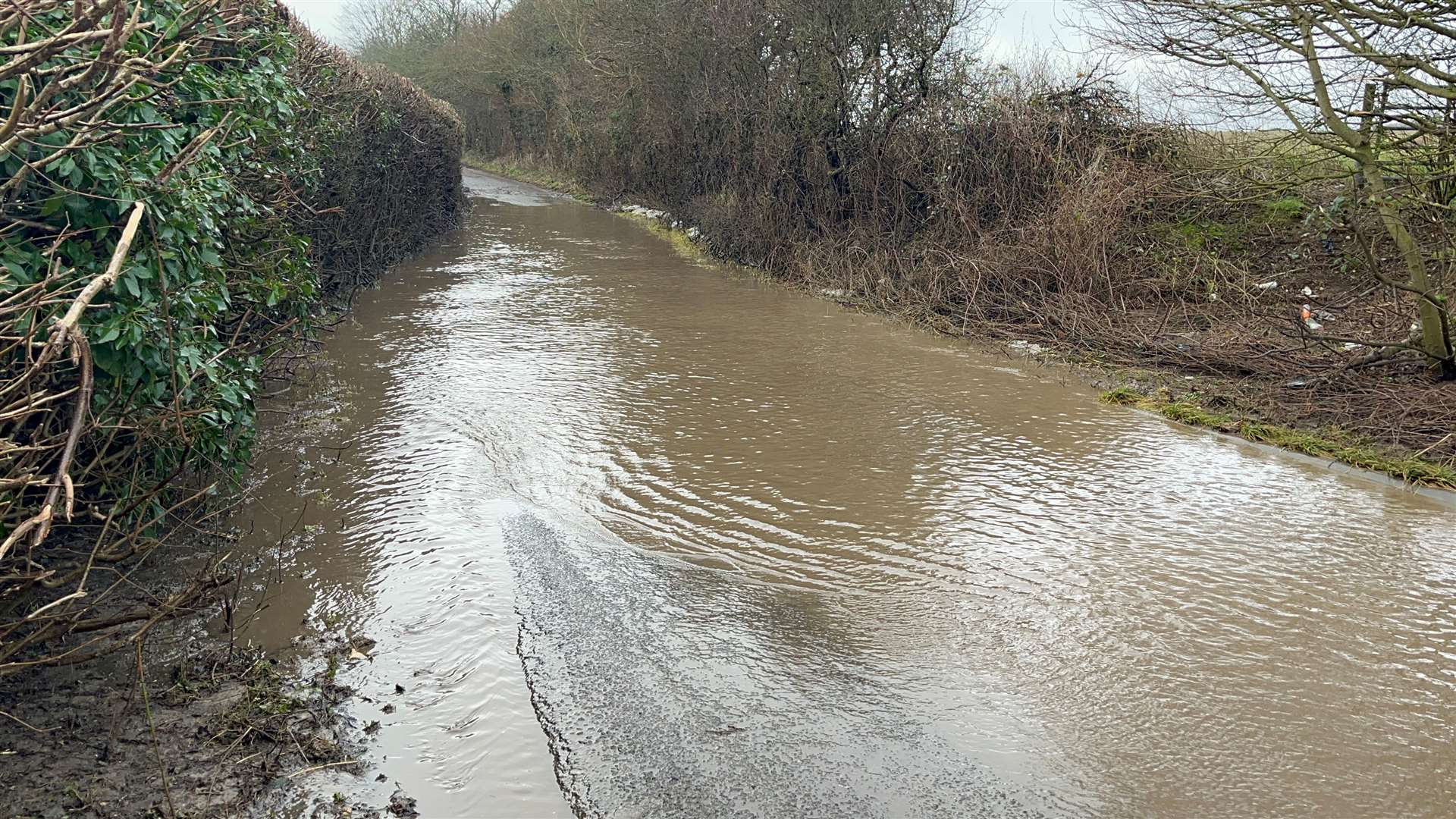 Many cars have fallen foul of flooding in West Hougham