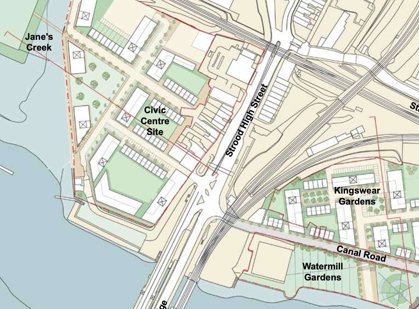An overview of the homes planned for the Civic Centre site and part of Canal Road. Picture: Medway Council