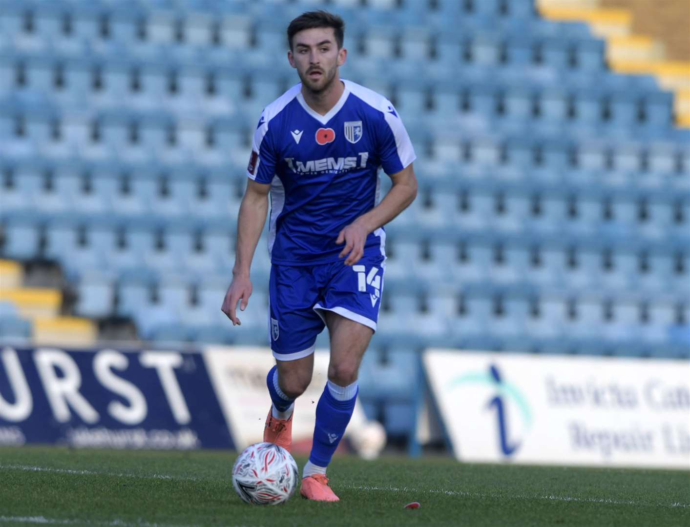 Robbie McKenzie played an advanced role for Gillingham on Saturday