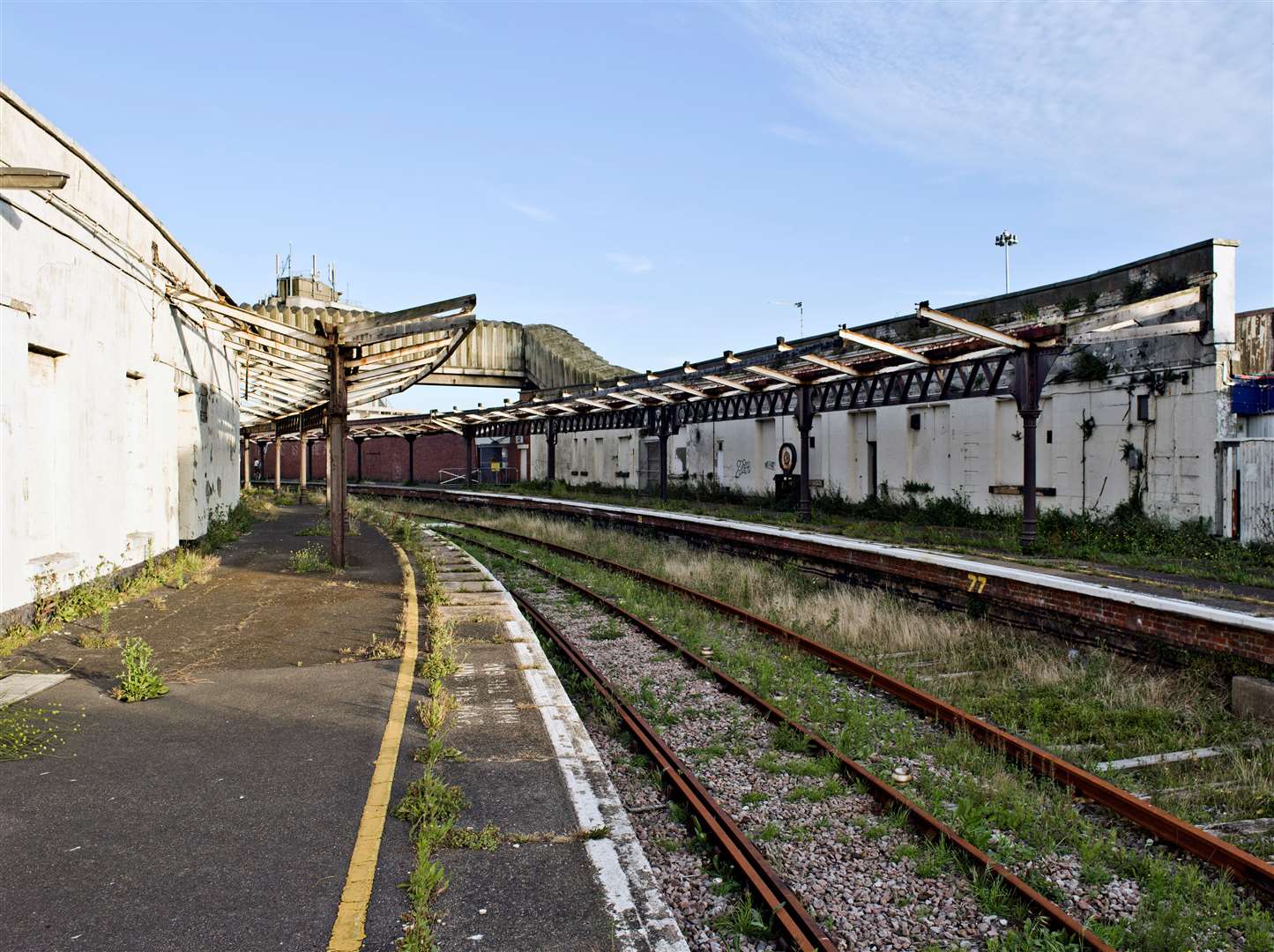 The derelict harbour station before the revamp. Picture: FHSDC