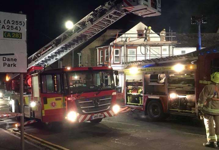 Fire in Margate. Picture: Amber Hall (3902028)