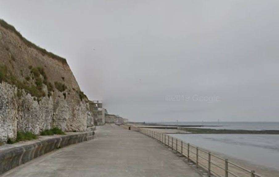 Swimmers have been warned not to go in the tidal pool at Walpole Bay in Margate. Picture: Google